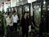 最高人民检察院常务副检察长,原广东省委常委、组织部长胡泽君参观视察国之瑰宝工艺馆