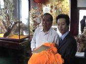 原广州市政协主席,广州政协历届委员联谊会会长陈开枝参观视察国之瑰宝工艺馆